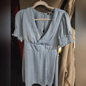 Trixxi Mini Dress Juniors Large Milkmaid Peasant Swiss Miss Easter Dress Spring